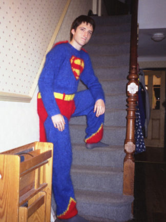 Ben London knitted superman suit Anna Maltz